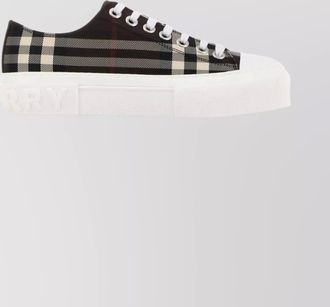 Burberry checked low-top sneakers
