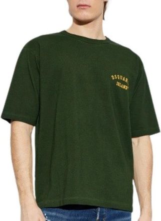 Dsquared2 Katoenen T-shirt - Heren - T-shirts - Groen - S - Katoen - Tops