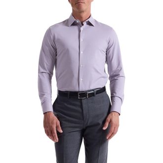 Bugatchi James OoohCotton Button-Up Shirt in Lilac at Nordstrom, Size Xxx-Large