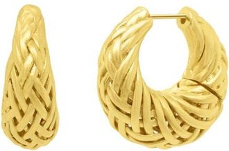 Dean Davidson Cinta Woven Hoop Earrings in Gold at Nordstrom