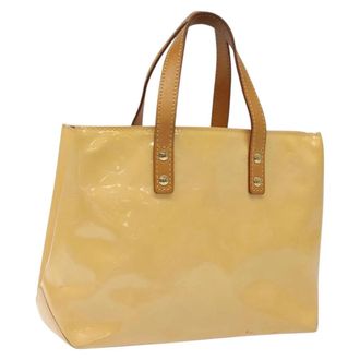 Louis Vuitton Reade Monogram Vernis Beige Patent_Leather Handbag (Pre-Owned)
