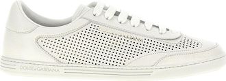 Dolce & Gabbana White Lace Up Sneakers