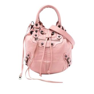 Balenciaga Pre-owned Bucket Bags, female, Pink, Size: ONE SIZE Pre-owned Motocross Pompon