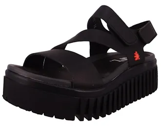 Art 1573 Brighton Flat SandalsWomen, Nappa Black, 8 UK