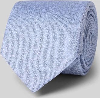 Olymp Seidenkrawatte aus reiner Seide mit Logo-Patch (6,5 cm) in Bleu, Gr&ouml;&szlig;e 1