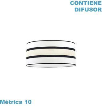 Fabrilamp Pantalla Colgante Karla M10 Blanca/beis 50dx50dx22h Difusor Incluido
