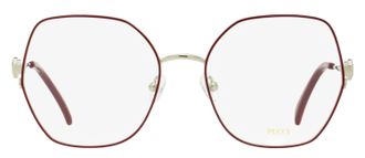 Emilio Pucci EP5204 Oversized Octagonal Eyeglasses - Burgundy
