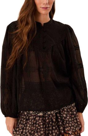Farm Rio Scallops Blouse