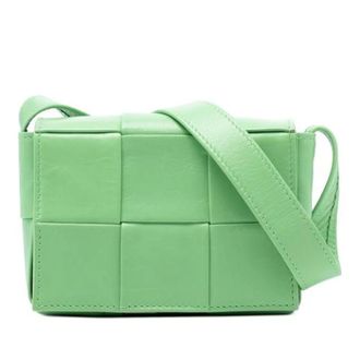 Bottega Veneta Pre-owned Cross Body Bags, female, Green, Size: ONE SIZE Pre-owned Cassette Crossbody Bag