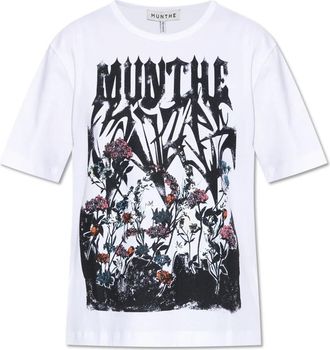 Munthe T-shirt Prijs - Dames - T-shirts - Wit - M - Katoen - Tops