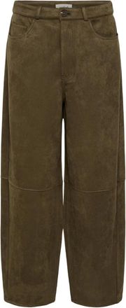Soaked In Luxury Broek - Dames - Broeken - Groen - Maat: L