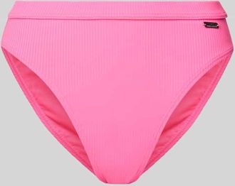 Venice Beach High Waist Bikini-Hose mit Label-Detail Modell Lucky in Pink, Gr&ouml;&szlig;e 34