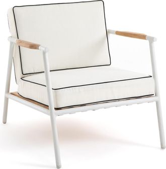 AM.PM Aluminium en teakhouten tuinstoel, Isabbo