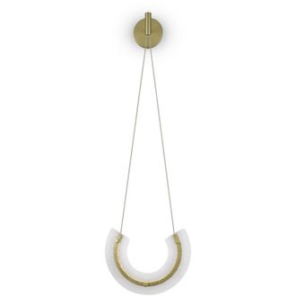Maytoni Maytoni - Applique Contemporanea Maya Alluminio Oro 1 Luce Diffusore Vetro