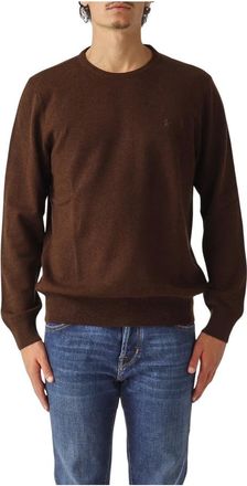 Polo Ralph Lauren Truien & Vesten, Heren, Bruin, M, Wol, Rondgebreide trui