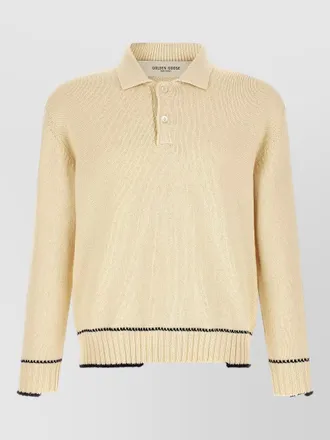 Golden Goose rindley knit polo long sleeve sweater