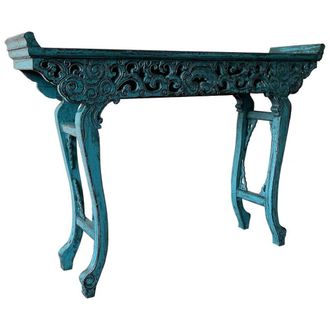 Wanderlust Deco Recibidor-consola 154x35x86, azul