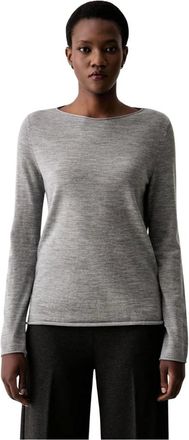 Marc O'Polo Jersey de cuello redondo - Knitwear - Mujer - Gris - XS