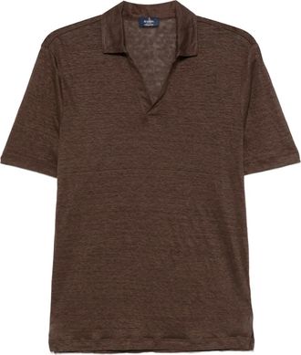 Barba T-shirt in lino - Marrone
