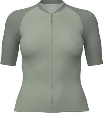 7Mesh Pace Jersey S/S Velotrikot f&uuml;r Damen | oliv/grau