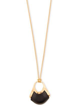 Khaite Lotus Small Pendant Necklace - Black - One Size