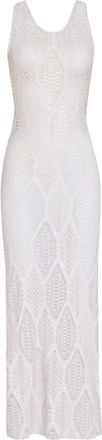 Amir Slama x Jade Picon openwork sleeveless maxi beach dress - White