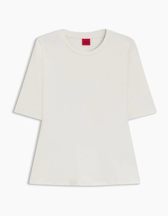 HUGO BOSS Womens Womens 10259804 01 T-Shirt - Cream - Size: 10