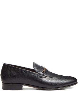 Valentino Mens Loafer Vlogo - Black Leather - Size EU 44