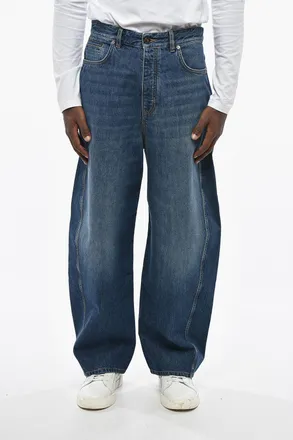 Givenchy Relaxed-Fit Jeans With Exposed Seams And 25 cm Logo Patch Givenchy