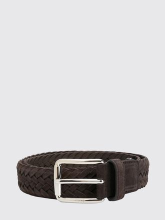 Tod's Suede Leather Belt with Metal Buckle