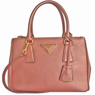Prada Pre-owned Handbags, female, Pink, Size: ONE SIZE Pre-owned Leather prada-bags