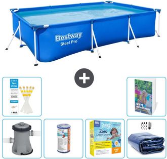 Bestway Piscina Bestway Steel Pro Rectangular - 300x201x66 Cm - 7-piezas S224