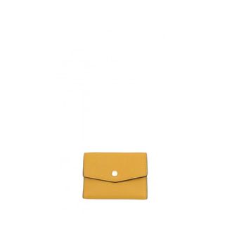 Pourchet Accessoires, Dames, Geel, ONE Size, Leer, Kleine Portemonnee