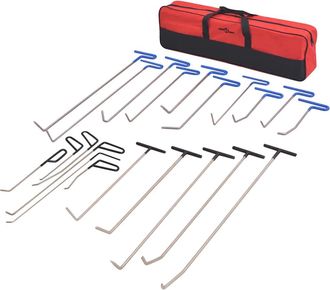 vidaXL Set Reparaci&oacute;n De Abolladuras Sin Pintura Acero Inox 21 Piezas Vidaxl