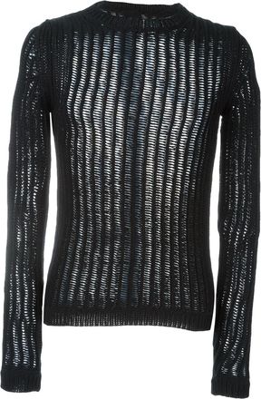 Rick Owens crew neck jumper - Nero
