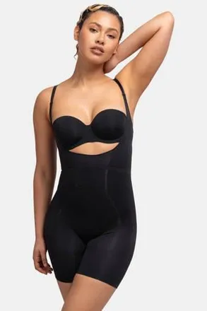 Dorina open bust corrigerende bodysuit Absolute Sculpt zwart