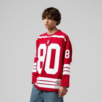 Mitchell & Ness Mens Mitchell & Ness Jerry Rice Scarlet San Francisco 49ers Maxxed Out Fashion Hockey Jersey at Nordstrom, Size Xx-Large