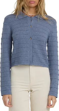 Billabong Ayla Sky Cardigan in Stone Blue at Nordstrom, Size X-Small