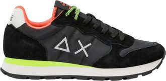 Sun 68 Tom Fluo - Heren - Sneakers - Zwart - 40 EU - Katoen - Schoenen