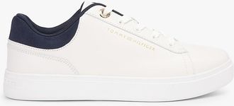 Tommy Hilfiger Womens Leather Mix Cupsole Sneaker - Blue - US 9.5 / EU 41