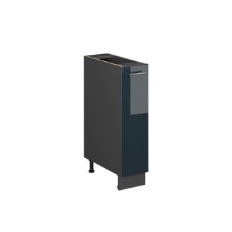 Vicco Mueble De Botica Fame-line, Azul Oscuro Alto Brillo/antracita, 20 Cm Sin Encimera, Vicco