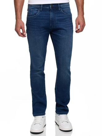 Indicode Regular-fit-Jeans INDICODE INCoil, Herren, Gr. 28, L&auml;nge 32, blau (medium indigo), Denim/Jeans, Obermaterial: 77% Baumwolle, 21% Polyester, 2% Elastha