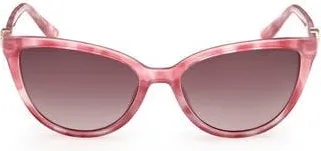Guess Cat Eye Sunglasses in Pink /Gradient Brown at Nordstrom Rack