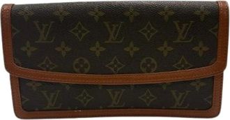 Louis Vuitton Pre-owned Clutches, male, Brown, Size: ONE SIZE Pre-owned Monogram Clutch Bag