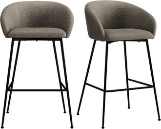 Moloo de bar de tela marrone (x2)