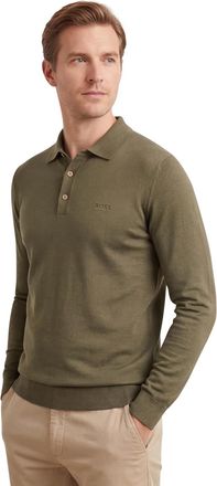 HUGO BOSS Boss black groen normale fit scheerwol