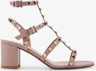 Valentino Garavani Sandali con tacco Rockstud in pelle - VALENTINO GARAVANI - gender_Woman