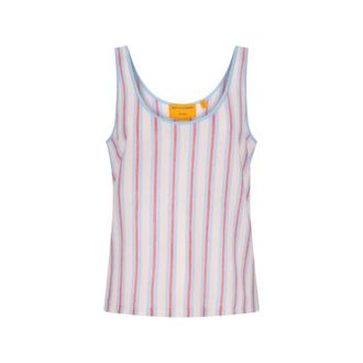 Guest In Residence Sleeveless Tops, female, Multicolor, Size: XS Fine Stripe Tank
