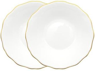 Twig New York Amelie Set of 2 Soup & Pasta Bowl in Brushed Gold at Nordstrom