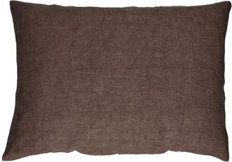 POMAX Coj&iacute;n de algod&oacute;n marr&oacute;n 70X50